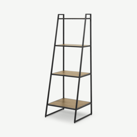 Maxine Freestanding Shelves, Mango Wood & Black