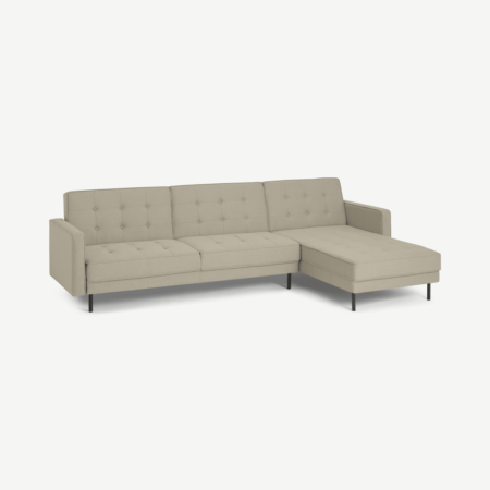 Rosslyn Right Hand Facing Chaise End Click Clack Sofa Bed, Sandstone