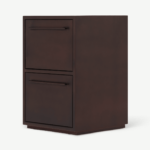 Asmara Office Storage Cabinet, Aged Bronze