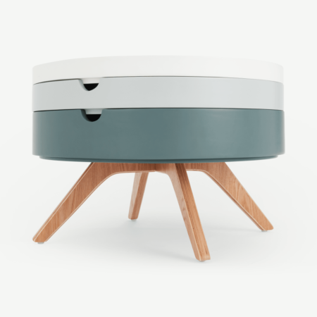 Cairn Coffee Table, Tonal Grey