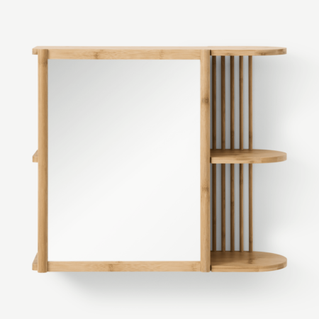 Gian Storage Mirror, Natural Bamboo