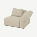 Jacklin Right Hand Facing Modular Armchair, Natural Recycled Weave