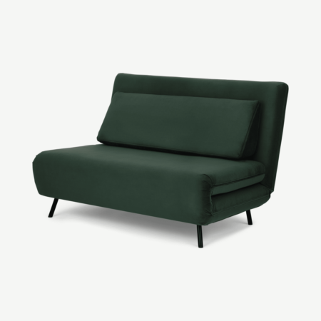 Kahlo Double Seat Sofa Bed, Autumn Green Velvet