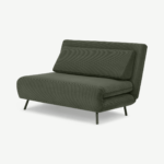 Kahlo Double Seat Sofa Bed, Sage Corduroy Velvet