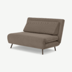 Kahlo Double Seat Sofa Bed, Taupe Corduroy Velvet