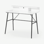 Pascal Desk, White & Black