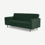 Rosslyn Click Clack Sofa Bed, Autumn Green Velvet