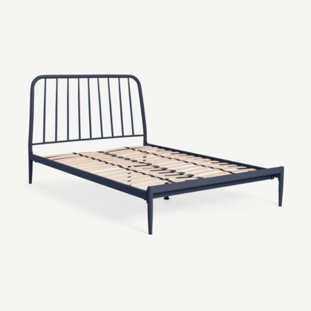 Alana Double Bed, Deep Navy