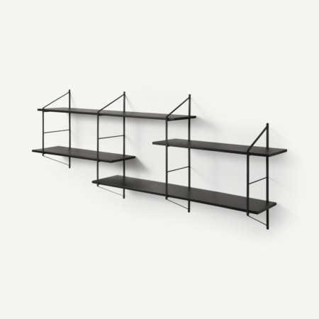 Belfast Shelving Unit, Large, Black