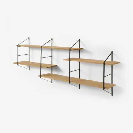 Belfast Shelving Unit, Large, Oak