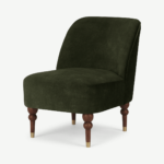Harpo Accent Armchair, Evergreen Velvet