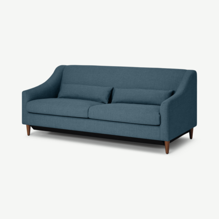 Herton 3 Seater Sofa Bed, Orleans Blue