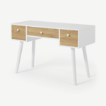 Larsen Desk, Oak Effect & White