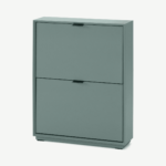 Marcell Small Shoe Storage Cabinet, Stone Blue