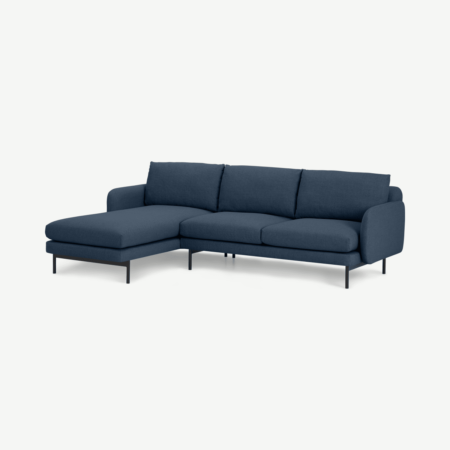 Miro Left Hand Facing Chaise End Corner Sofa, Midnight Weave