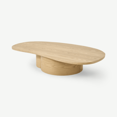 Sharma Organic Coffee Table, Oak Finish