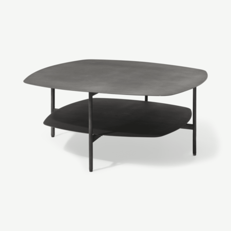 Tayen Square Coffee Table, Gunmetal