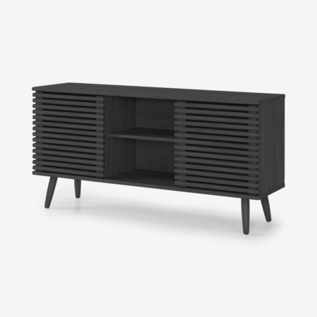 Tulma Wide Sideboard, Black Wood Effect