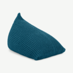 Andra Large Chunky Knit Bean Bag, Teal