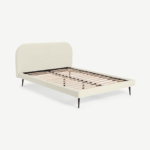 Eulia Double Bed, Faux Sheepskin