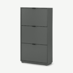 Marcell Double Shoe Storage Cabinet, Grey